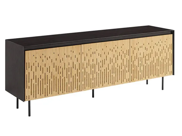 Hanna Sideboard in Sleek Caviar-Black Matte Finish