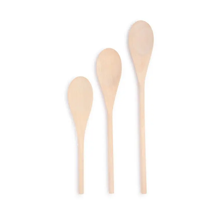 Hardwood Cooking Spoon Set – 3-Piece Durable Kitchen Essential