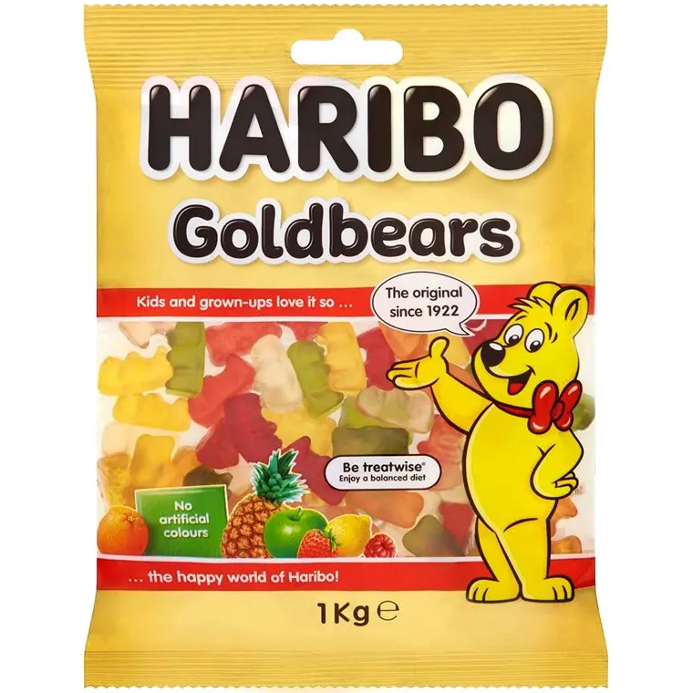Haribo Goldbears Gummy Candy – 1kg Bulk Bag