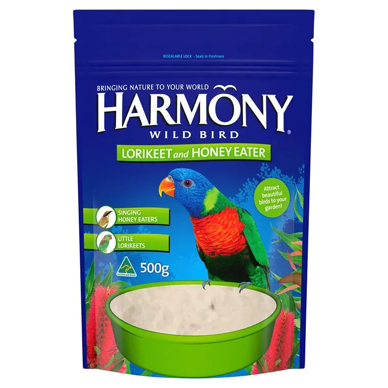 Harmony Lorikeet Food Mix – 500g Premium Bird Diet