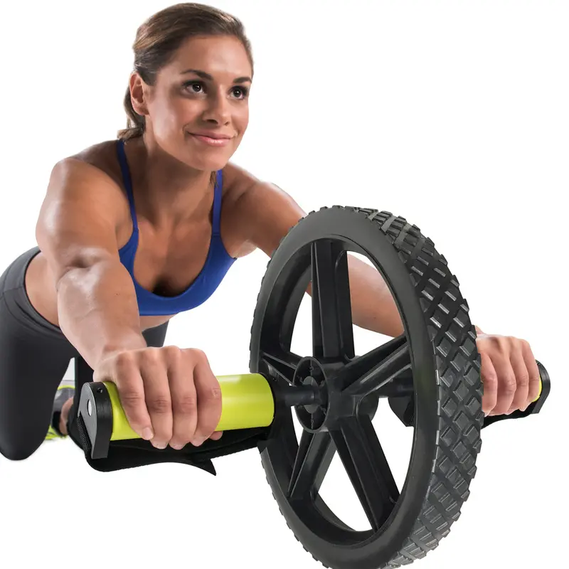 Heavy-Duty Ab Wheel Roller – Advanced Core Strengthening Device with Dual-Wheel Design