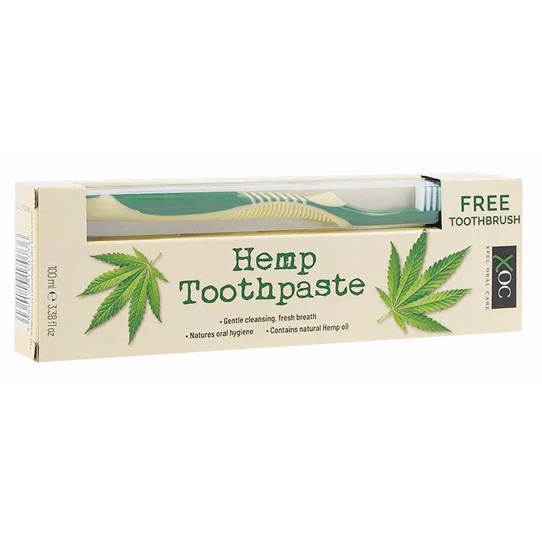 Hemp-Infused Toothpaste with Eco-Friendly Toothbrush