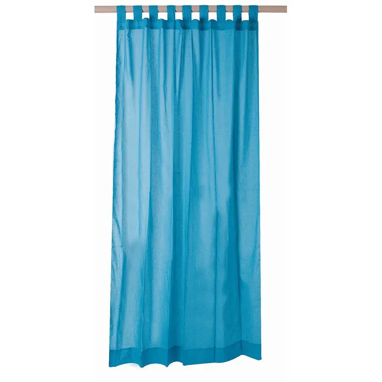 H&G Sheer Voile Curtain Panel – Teal Hue
