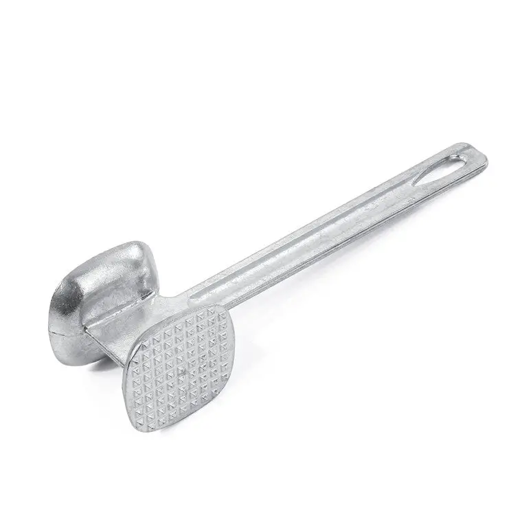 H&G Stainless Steel Meat Tenderizer with Dual-Sided Hammer Head