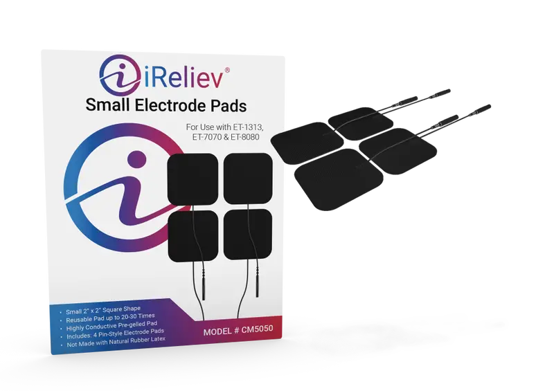High-Adhesion 2″ x 2″ TENS Electrode Pads – Compatible with ET-1313, ET-7070, ET-8080 (4-Pack)