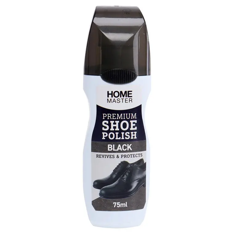 High-Gloss Black Shoe Polish – Premium Formula, 75ml