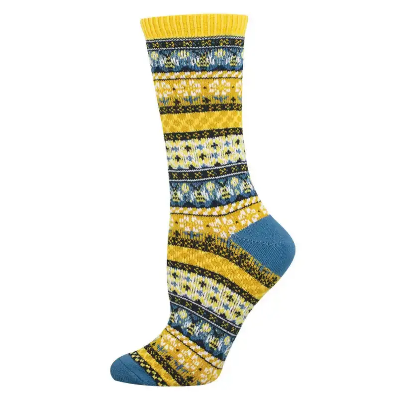 Honey Bees Women’s Textured Knit Socks