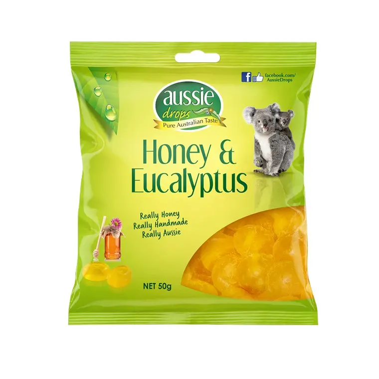 Honey & Eucalyptus Soothing Drops – 50g Natural Flavor Lozenges
