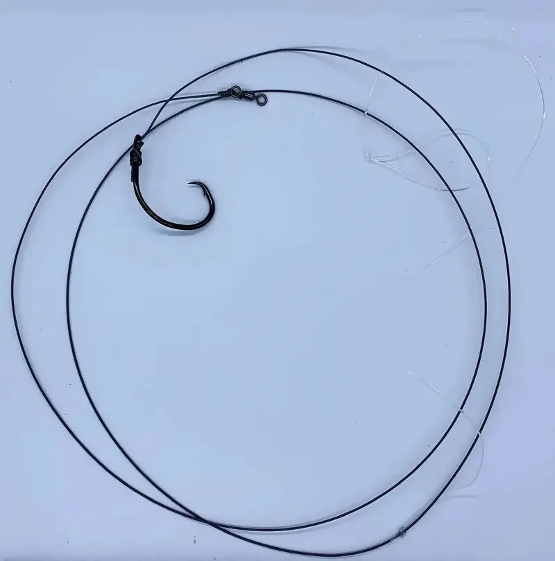 KFA Heavy-Duty Drone Trace – 250lb Carbon-Coated Wire, Pre-Tied & Ready to Use