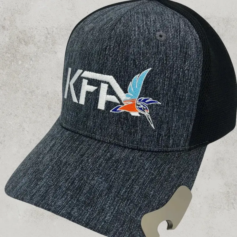 KFA Official Angler Cap with Integrated Bottle Opener – Dark Grey Heather Finish