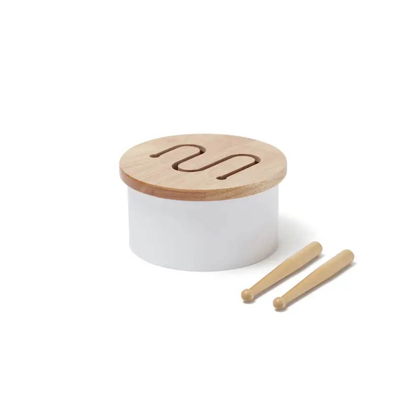 Kids Concept Mini Drum in Matte White