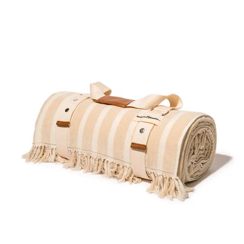 Large Sand-Resistant Beach Blanket with Carry Strap