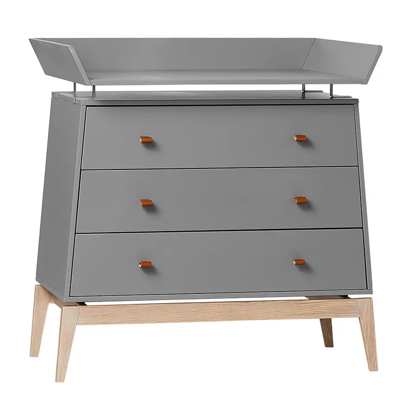 Leander Luna Drawer Changing Extension – Grey Matte Finish Add-On