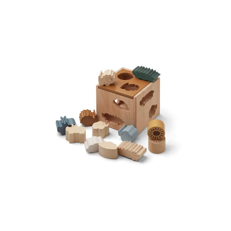 Liewood Gary Stacking Puzzle Cube – Wooden Educational Toy