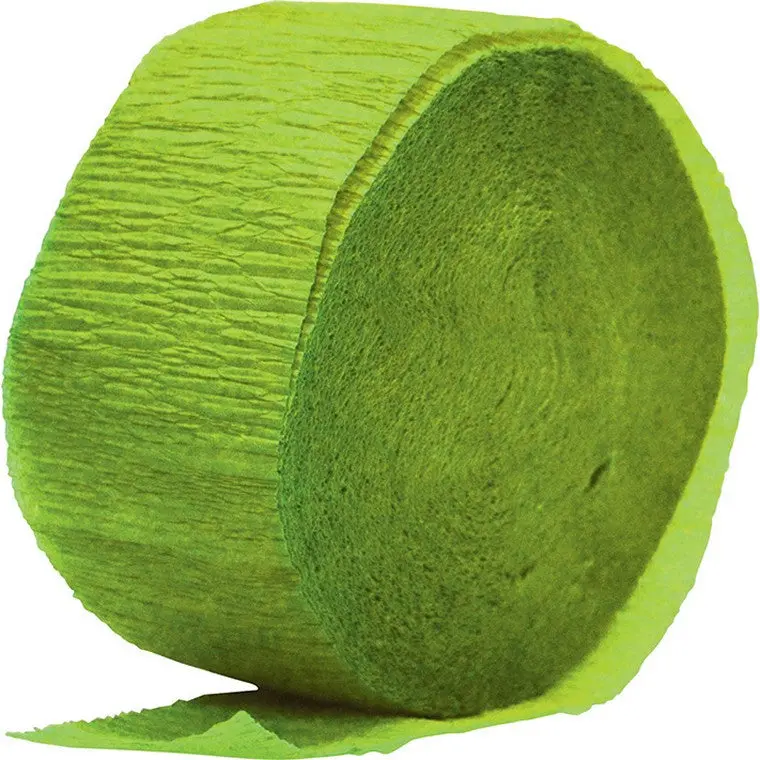 Lime Green 24-Meter Party Streamer (Single Roll)