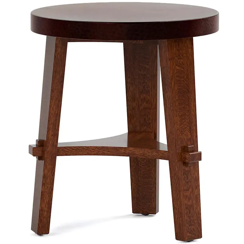 Little Treasures Copper-Finished Round Footstool