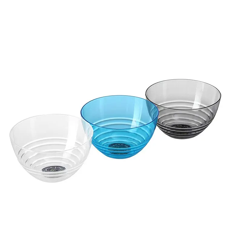 L&L Acrylic Serving Bowl – 14 cm Diameter, Assorted Finishes