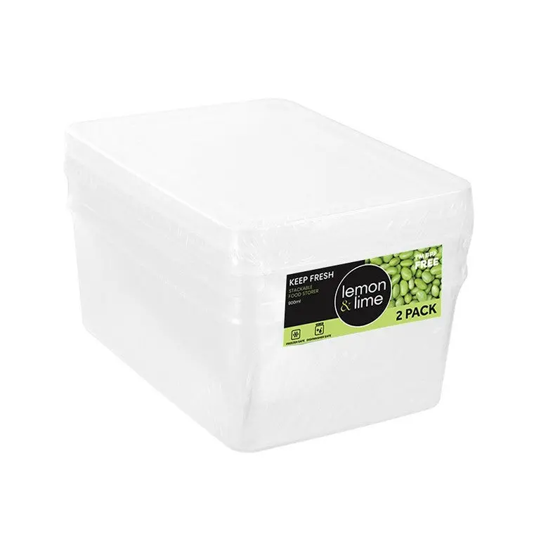 L&L Airtight Fresh-Food Storage Set – 900ml Containers (2-Pack)