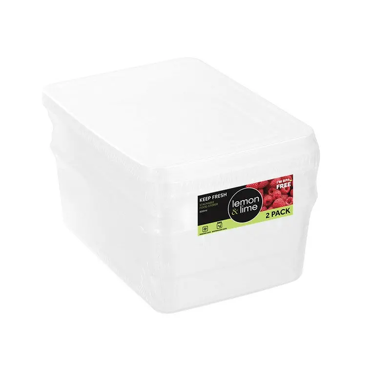 L&L Keep Fresh Reusable Food Storage Containers – 2-Pack