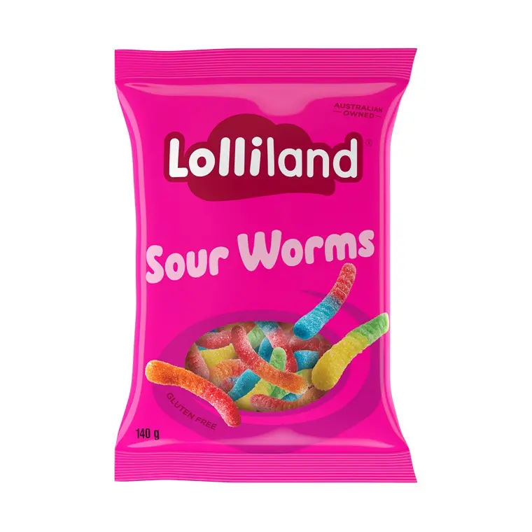 Lolliland Sour Worms Gummies – 140g