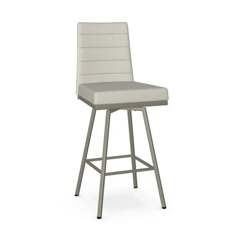 Luna Titanium Sleet Metal Counter Stool