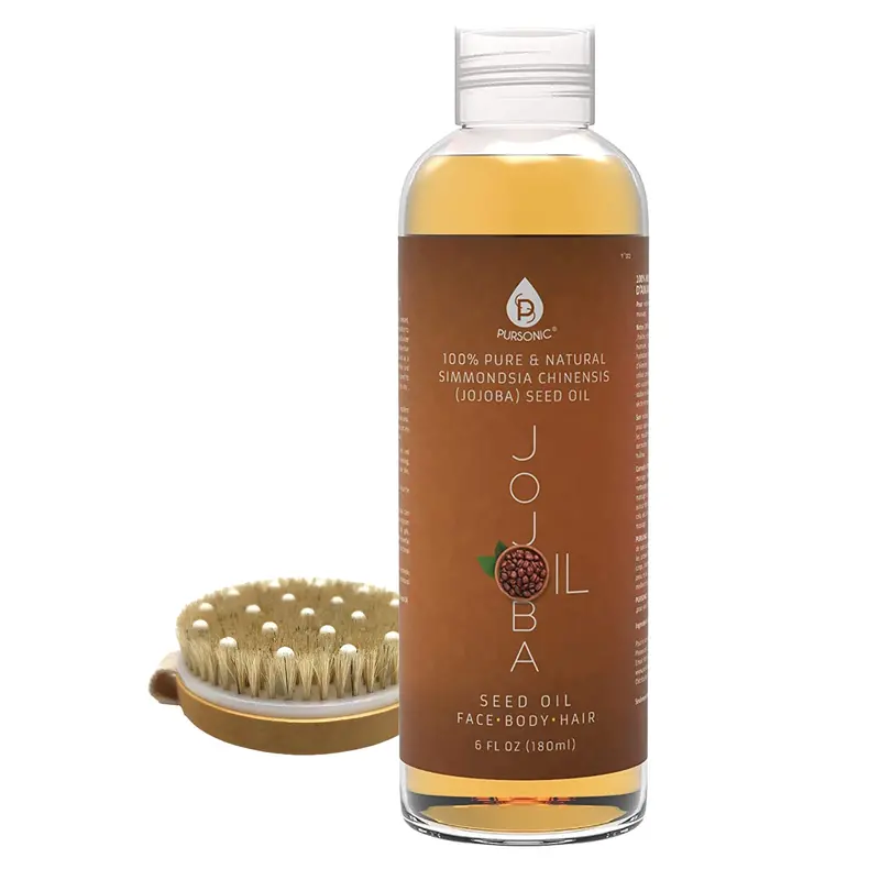 Luxury Beauty Duo: Golden Jojoba Oil + Exfoliating Bath Brush