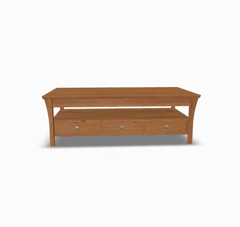 Marco Rectangular Solid Wood Coffee Table