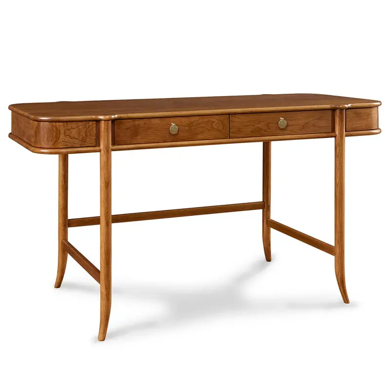 Martine Cherry-Veneer Vanity Desk with Storage