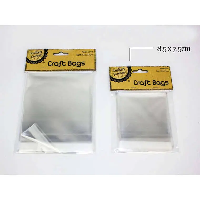 Mini Craft Storage Bag – 8.5 × 7.5 cm, Pack of 50