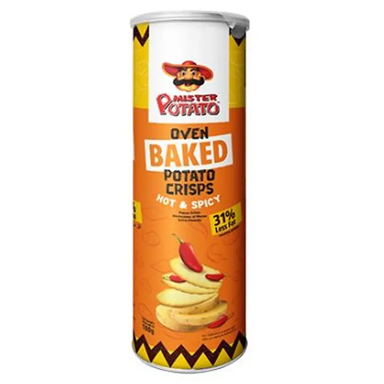 Mister Potato Hot & Spicy Crisps – 100g Bold Flavour Snack