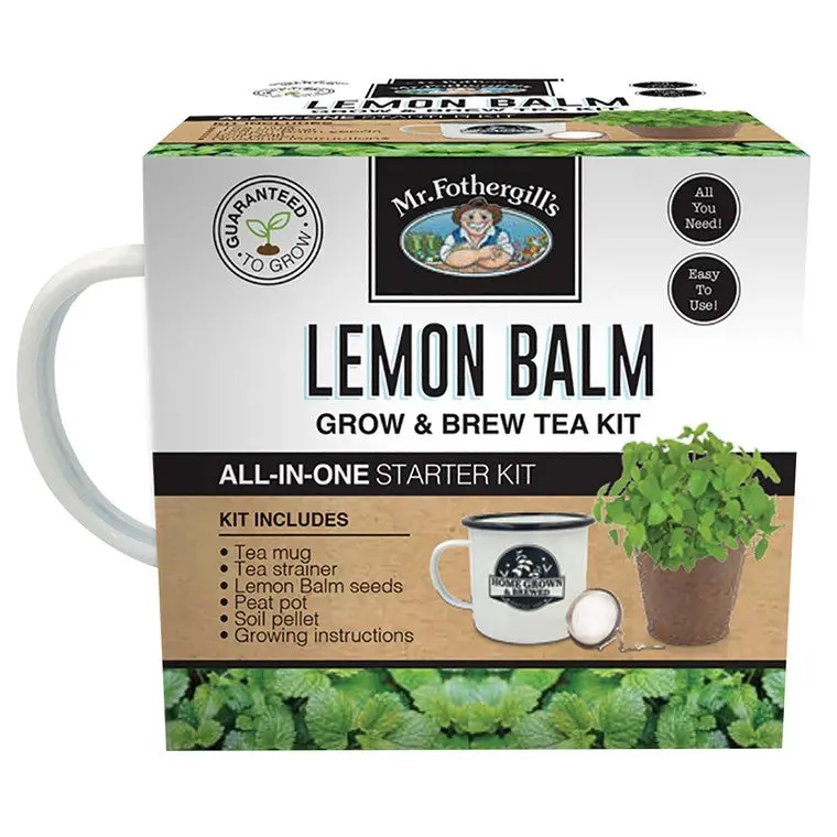 Mr. Fothergill’s Lemon Balm Tea Growing Kit – Fresh, Citrusy Herbal Tea Seeds