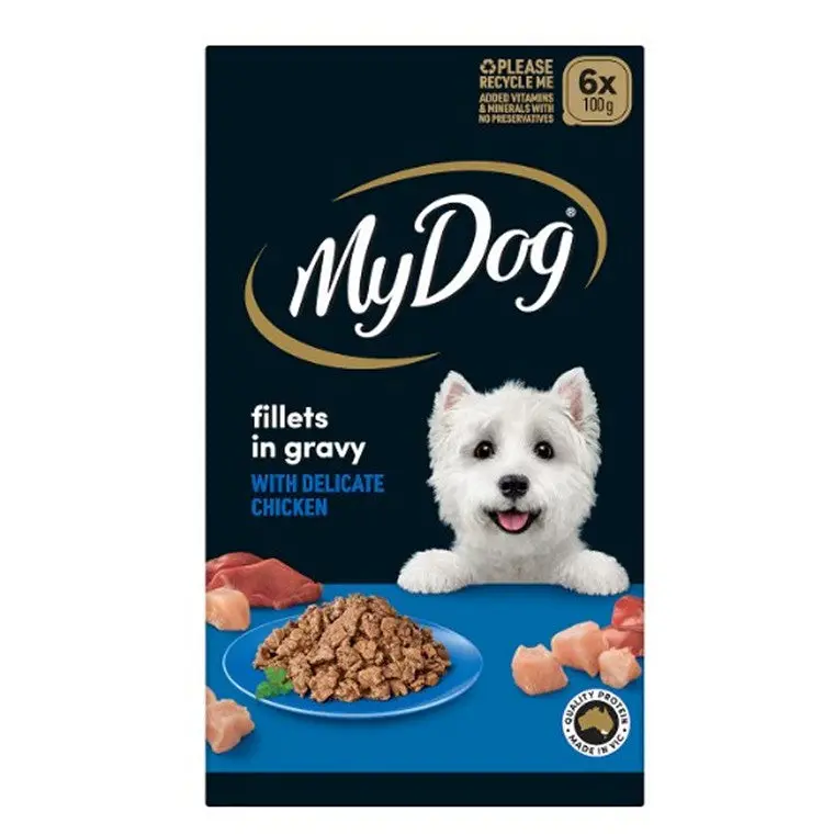My Dog Tender Chicken Fillets in Gravy Wet Food – 6-Pack