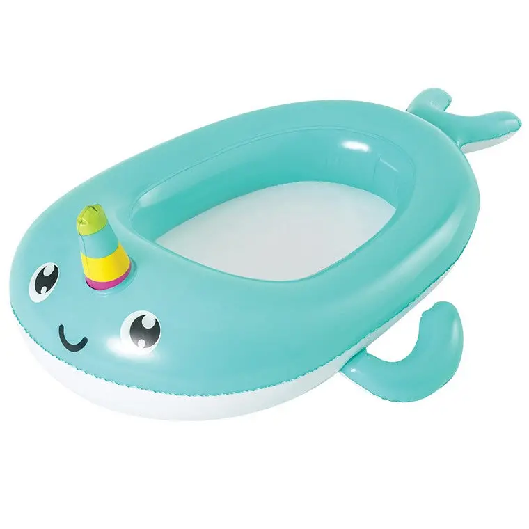 Narwhal-Themed Baby Boat Toy – Soft Plush Nursery Decor
