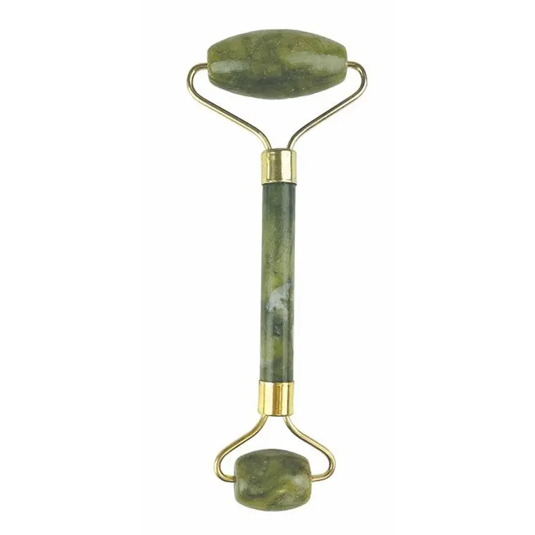 Natural Jade Facial Roller for Depuffing and Gua Sha Therapy