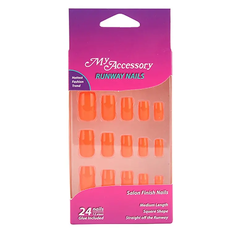 Neon-Colored Assorted Press-On Fingernails