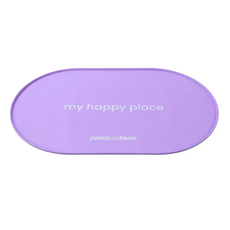Non-Slip Pet Feeding Mat – Textured Rubber Base, Easy-Clean Surface