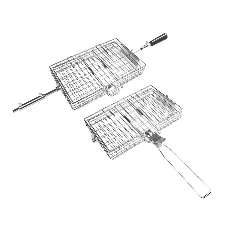 Oz Braai Spin Basket for Grill & Fire Cooking
