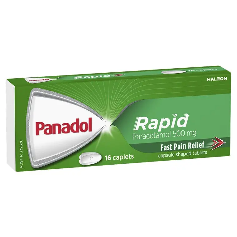 Panadol Rapid Paracetamol Tablets – 500mg, 16-Tablet Pack