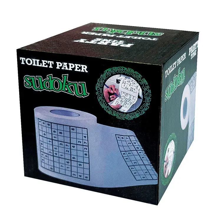 Party Time Toilet Paper – Sudoku Puzzle Print Roll