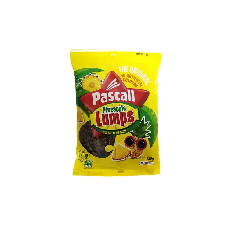 Pascall Pineapple Lumps Chewy Candies – 185g Bag