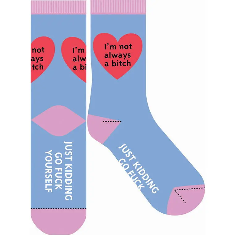 Playful ‘Just Kidding’ Novelty Socks