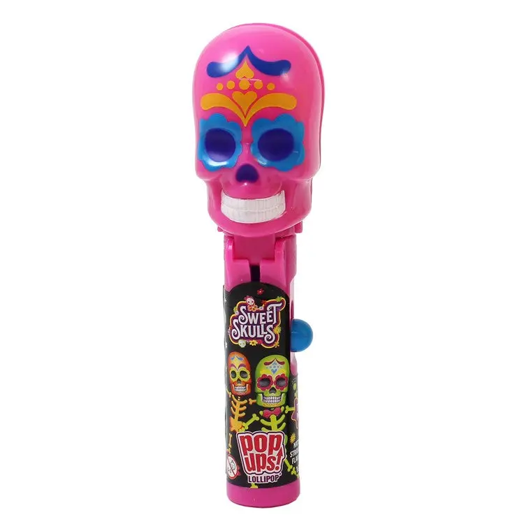 Pop Ups Sweet Skulls Lollipops – 3 Spooky-Themed Assorted Designs