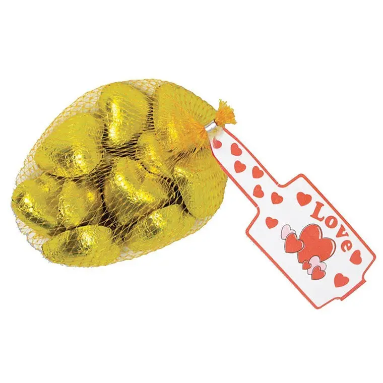 Premium Gold-Foil Chocolate Hearts (63 g)