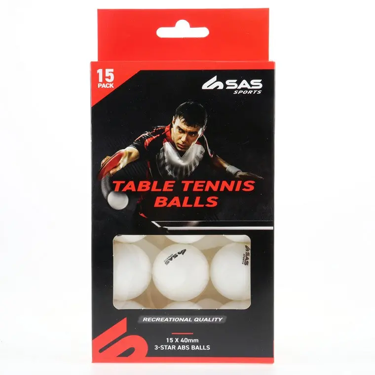 Premium Table Tennis Balls – Pack of 15, ITTF-Approved