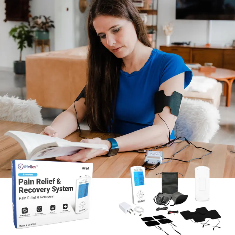 Premium Wireless TENS + EMS Unit for Pain Management and Muscle Recovery
