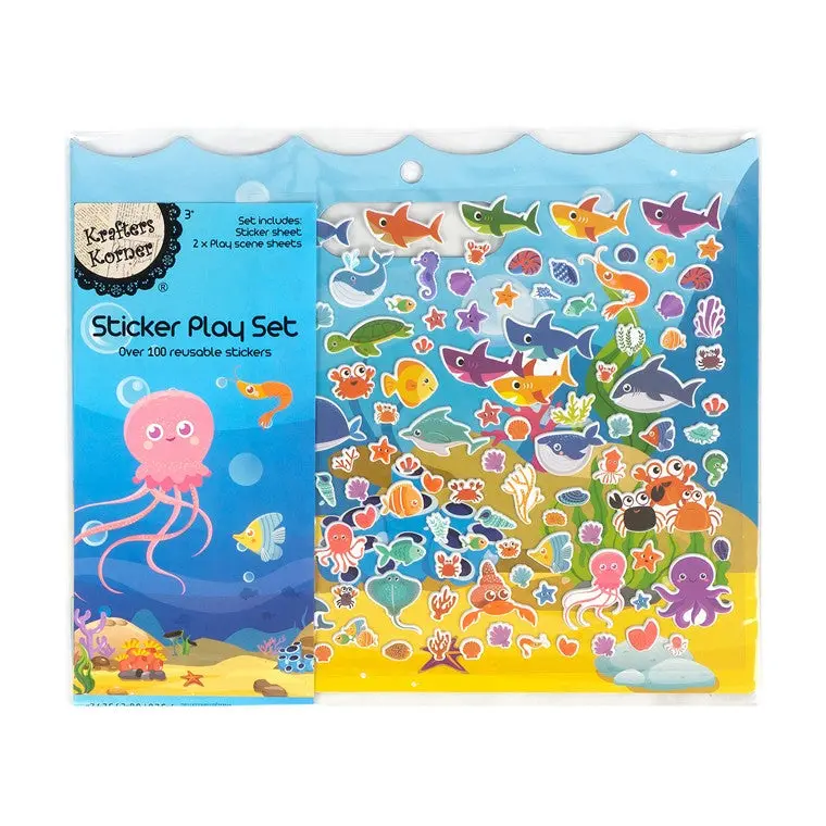 Reusable Scene Sticker Playset – Lift-and-Place Creative Activity Kit