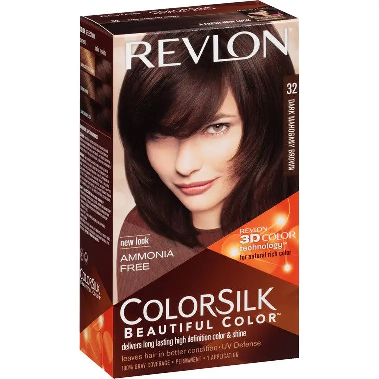 Revlon ColorSilk Hair Dye in Mahogany Brown