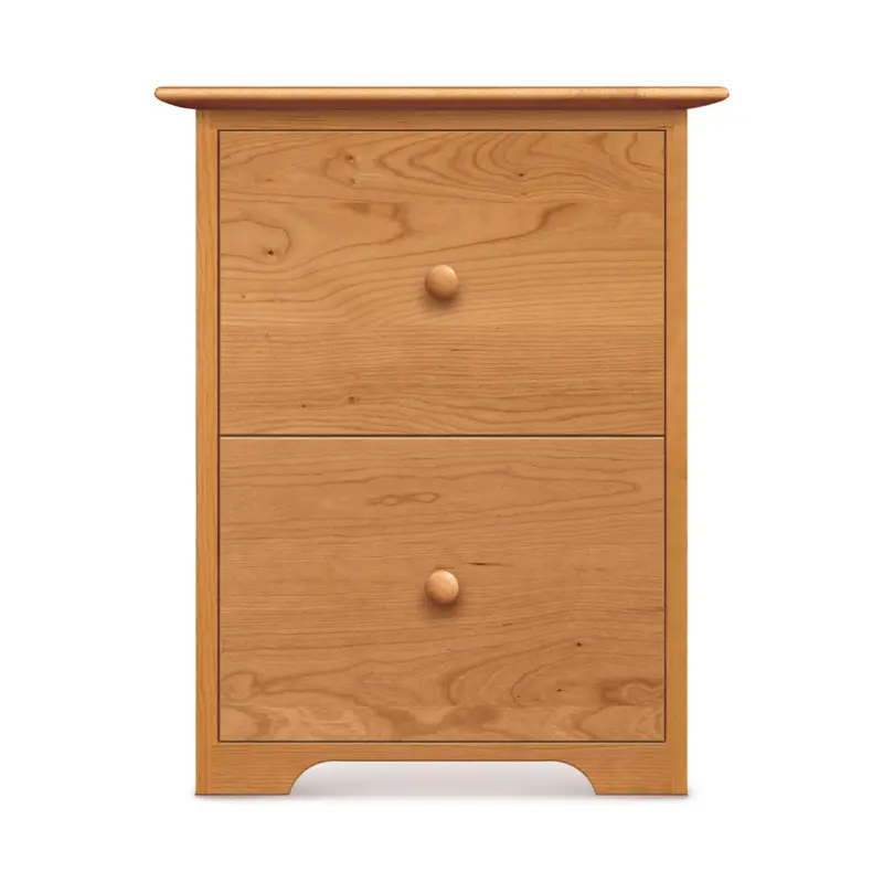 Sarah Cherry-Finished Rolling File Cabinet