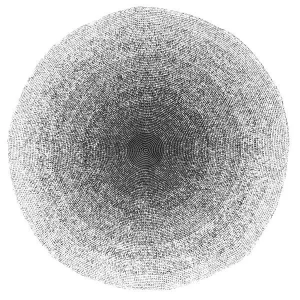 Sebra Black-and-White Gradient Crochet Floor Mat