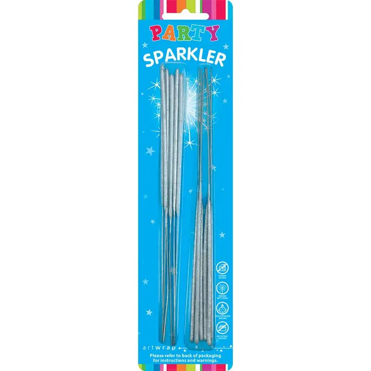 Silver 20 cm Sparklers (12-Pack)